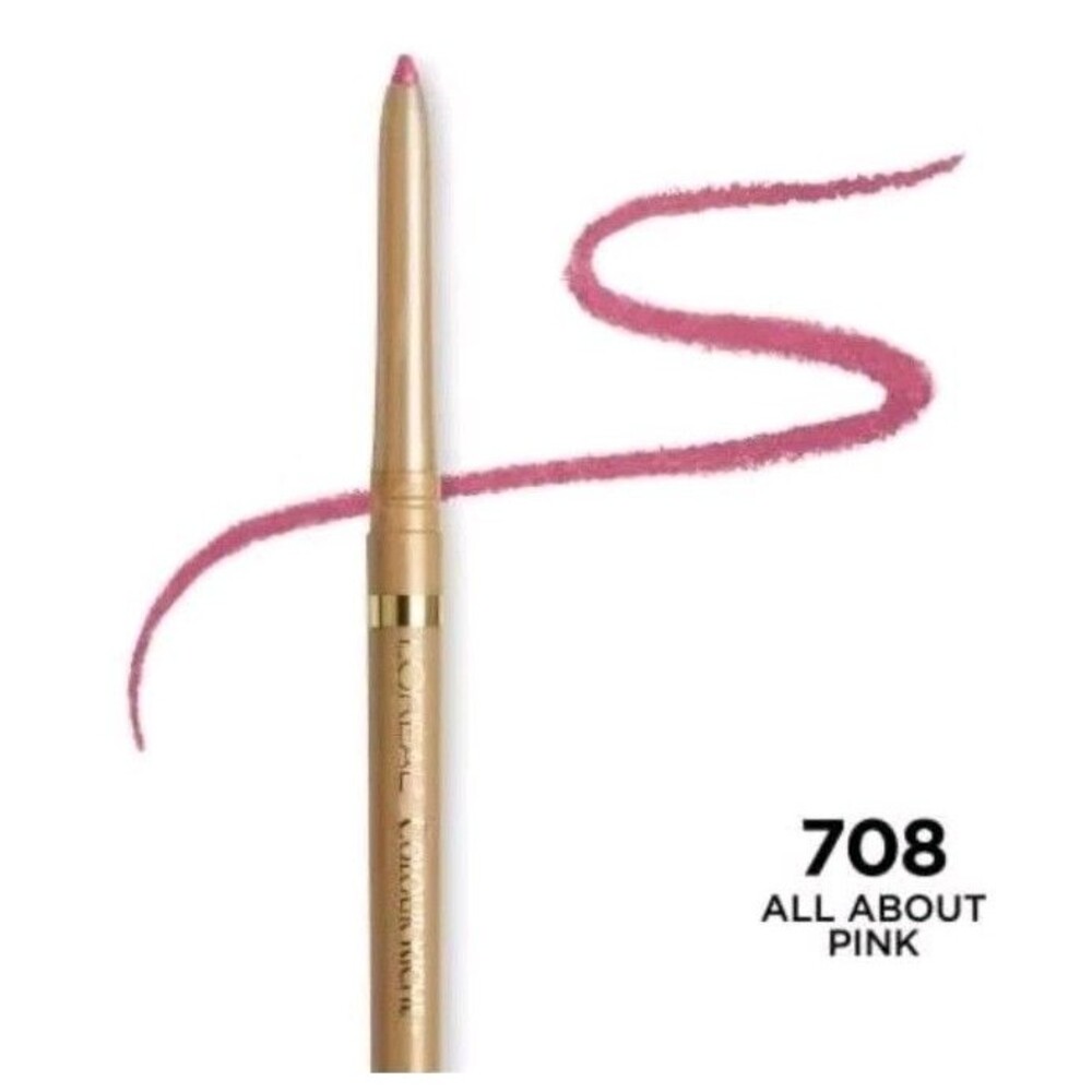 L'Oreal Paris Colour Riche Lip Liner 708 All About Pink Longwear New